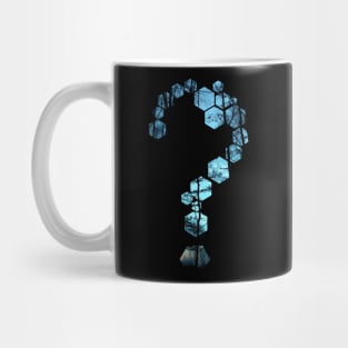 hexagon question mark nature Mug